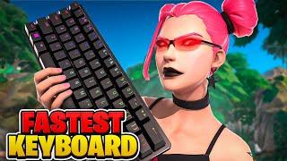 Trying The Fastest Keyboard In Fortnite