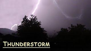 Heavy Thunderstorm Sounds and Real Lightning Video 12 Hours. Sleep Relax