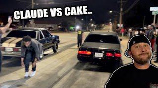 Grudge Racing on the STREET with Claude Kye vs Cake - Regal vs Malibu