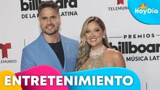 Daniel Arenas y Daniella Álvarez Muy enamorados en los Premios Billboard 2023  Hoy Día  Telemundo