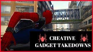 Spiderman Ps4 -SPIDER PUNK suit #CREATIVE GADGET TAKEDOWNS DRAMATIC STYLE