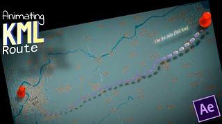 3D Map AnimationMap Animation Using KML File From Google Maps Using After Effects No Plugins