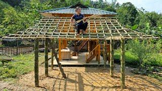 Building a new Bamboo house Storage for utensils - Daily life Life with nature Life