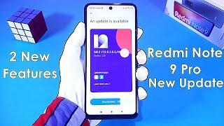 Redmi Note 9 Pro New Update Stable MIUI 12.0.2.0  Two New Features