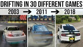 DRIFTING IN 30 DIFFERENT RACING GAMES 2003 - 2020