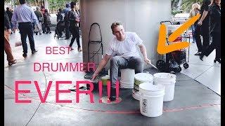 BEST Street Drummer EVER bucket boy Matthew Pretty