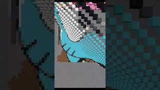 Gumball -  Minecraft wall of falling pixel art n°21 #gumball #tiktok #shorts