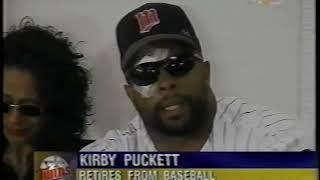 1996 News Kirby Puckett Retires