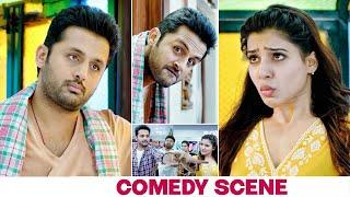 Nithiin And Samantha TV Funny Comedy Scene  A Aa Telugu Movie Scenes  Praveen  Matinee Show