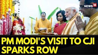 BJP Hits Back At Critics After Row Over PM Modis Ganpati Puja Visit To CJI  Shiv Sena UBT Reacts