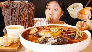 MUKBANG 드디어 해장냉면 냉면 3그릇 +왕만두 리얼사운드 먹방 Hangover naengmyoen asmr real sound eating