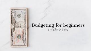 Budgeting for beginners The Bare basics
