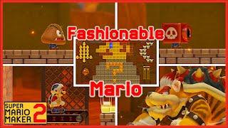 Super Mario Maker 2 - AMAZING Fashionable Mario Level