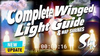 Sky Cotl All WINGED LIGHTS LOCATIONS - New Updated Version  Beginners Guide  Noob Mode