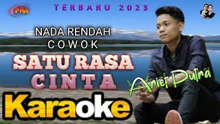 SATU RASA CINTA - Karaoke  Arief Nada Rendah Cowok - New 2023