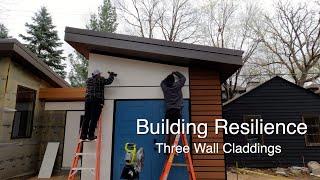 3 Wall Claddings Vinyl Siding Panel & Channel and Open-Joint