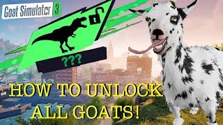 HOW TO UNLOCK *ALL* GOATS  Goat Simulator 3  IronMode  OUTDATED