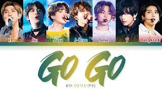 BTS Go Go Lyrics 방탄소년단 고민보다 Go 가사 Color Coded LyricsHanRomEng