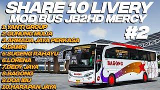 SHARE 10 LIVERY Part.2 JB2HD MERCY TERBARU BY @hopchannelJossNO PW FREE DOWNLOAD  BUSSID