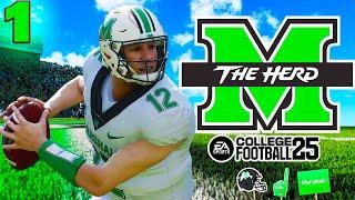 Lets Build a Dynasty with Marshall in College Football 25