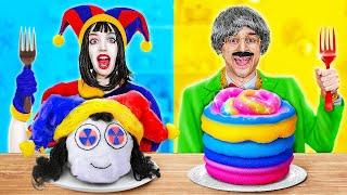 Poor Pomni Vs Rich Granny Cooking Challenge Exciting Candy Hacks by 123 GO