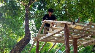 Old House Renovation Ep 56 the roof of the gazebo is being made these days.