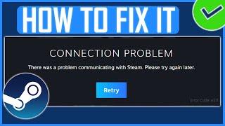 STEAM ERROR CODE E20 FIX NEW  How To Fix Steam Connection Problem