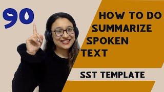 SSTSummarise spoken text template explained  Tricks & Tips  Milestone Study  Best PTE institute