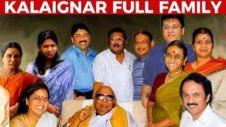 Kalaignars WIVES and CHILDREN  Full FAMILY Details  Kalaignar Karunanidhi