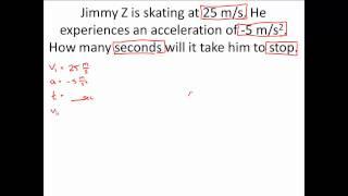 1D Kinematic Motion Practice Problem  Example 2 Classical Mechanics