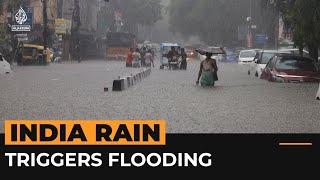 Heavy rain triggers flooding in India  Al Jazeera Newsfeed