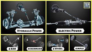 Every Steering System Explained  Power Steering Four Bar Ackermann Four Wheel Steering