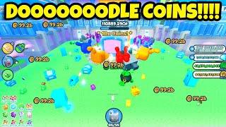 How to Get DOODLE Coins FAST Challenge in Pet Simulator X Kawaii World Update #PetSimX #Roblox