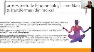 Maria Rucitra Mengenal Metode Fenomenologis Edmund Husserl