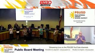 PSUSD Board Meeting 6.25.2024