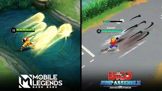 Mobile legends vs JUMP Assemble  Skill Effects Comparison