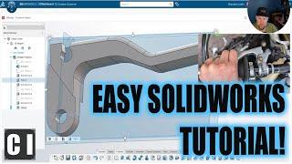 SolidWorks Tutorial & Example How to Easily 3d Model a Clutch or Brake Level & Improve it