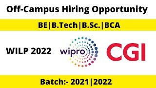 Off-Campus Hiring Opportunity  CGI  WILP