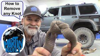 How to Remove a Knot From any Snatch or Tow Strap and Rope