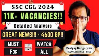 SSC CGL 2024 - BUMPER NEWS 11K+ Vacancies Reported  Made For SSC