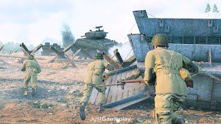 Enlisted Gameplay US Forces - D-Day - Invasion of Normandy  No Commentary