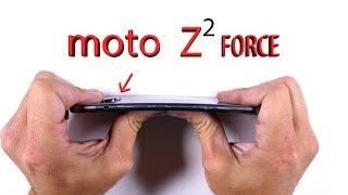 Moto Z2 FORCE Durability Test - Scratch and Bend Test