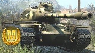 T110E5 - Mastery Badge Ace Tanker - World of Tanks Blitz Gameplay