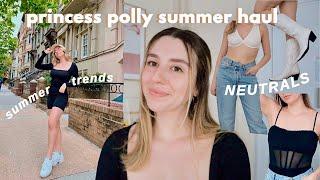 SUMMER PRINCESS POLLY TRY ON HAUL  10 neutral pieces you NEED in your summer wardrobe in 2022