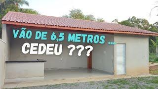 Vão de 65 metros cedeu ? Todos detalhes dos madeiramentos depois de 8 meses ..