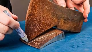 Unbelievable Transformation Restoring a Rusty Axe to Pristine Condition  Restoration Project