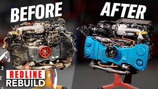 Junkyard Subaru WRX Engine Restoration  Redline Rebuild Time-Lapse