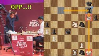 QUEEN TRAP Magnus Carlsen vs Nodirbek Abdusattorov Superbet Poland Blitz Chess 2024 R3