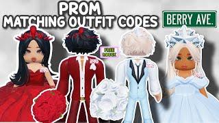PROM GIRL AND BOY MATCHING OUTFIT CODES FOR BERRY AVENUE AND BLOXBURG 