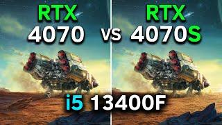 RTX 4070 vs RTX 4070 SUPER  i5 13400F  Test In 10 Games at 1440p  2024